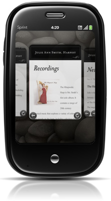 Music Recordings and web design on palm pre
