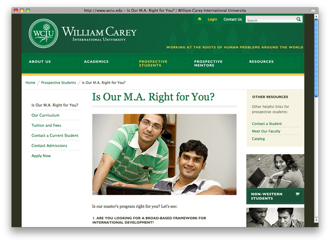 university_website_design_our_program