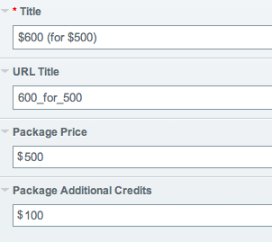 package priing